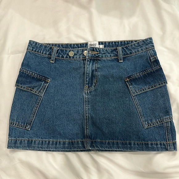 Princess Polly Denim Mini Skirt - Picture 1 of 3
